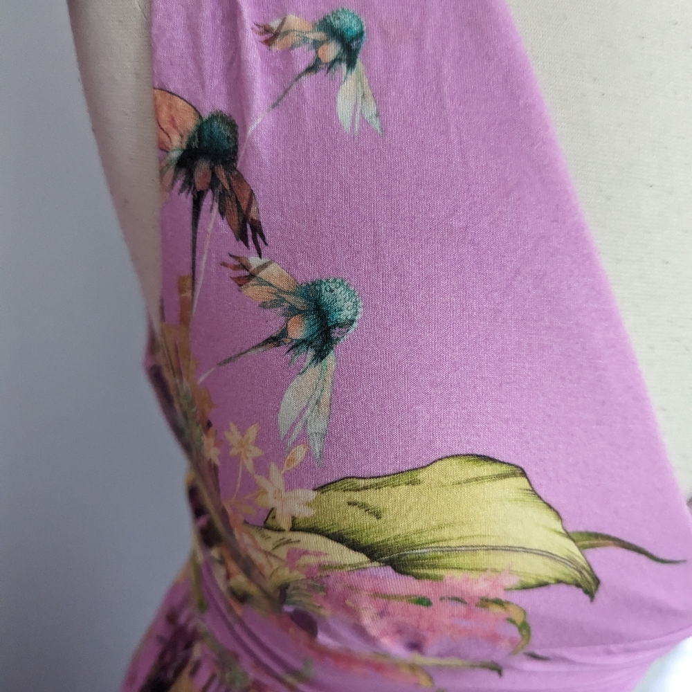 Soma Floral Lavender Maxi Dress M - Picture 4 of 9